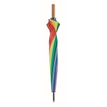 Parapluie personnalisable arc-en-ciel 16 panneaux Ø120 Rainbow Large couleur multicolore deuxième vue