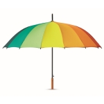 Parapluie personnalisable arc-en-ciel 16 panneaux Ø120 Rainbow Large couleur multicolore troisième vue
