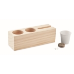 Support pour stylo et téléphone en bois avec graines Wood couleur bois neuvième vue