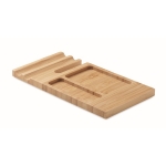 Ensemble de bureau en bambou personnalisé téléphone-clips-notes Allin couleur bois sixième vue