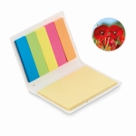 Bloc-notes avec autocollants et graines de coquelicot rouge SeedGrow couleur blanc