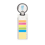 Marque-pages en forme d'ampoule avec règle et graines Bulb Seed vue avec zone d'impression