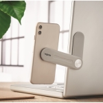 Support magnétique de téléphone pour ordinateur Laptop couleur gris vue d'ambiance principale