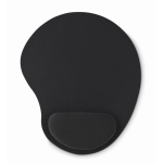 Tapis de souris avec repose poignet en néoprène pour la publicité Ergo couleur noir troisième vue