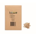 Graines de fleurs d'abeilles dans une enveloppe kraft Bee couleur beige deuxième vue