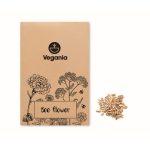 Graines de fleurs d'abeilles dans une enveloppe kraft Bee couleur beige vue principale