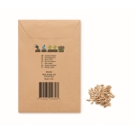 Enveloppe avec graines de fleurs sauvages Mix Graines Flower couleur beige deuxième vue