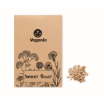 Enveloppe avec graines de fleurs sauvages Mix Graines Flower couleur beige vue principale