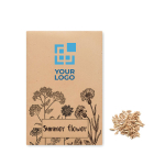 Enveloppe avec graines de fleurs sauvages Mix Graines Flower vue avec zone d'impression