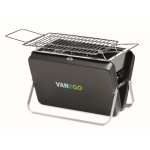 Mallette barbecue personnalisable avec grille en acier Mini BBQ To Go couleur noir vue principale