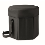 Sac isotherme personnalisé avec tabouret ou table pliante et sangle couleur noir deuxième vue