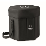 Sac isotherme personnalisé avec tabouret ou table pliante et sangle couleur noir vue principale