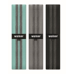 Lot de 3 bandes de fitness premium avec housse Fitness Training couleur noir vue principale