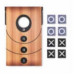 Double jeu de lancer de sacs et morpion Duo SandBag et TicTacToe couleur bois troisième vue