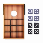 Double jeu de lancer de sacs et morpion Duo SandBag et TicTacToe couleur bois quatrième vue