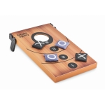 Double jeu de lancer de sacs et morpion Duo SandBag et TicTacToe couleur bois vue principale