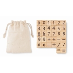 Jeu de numération éducatif en bois pour enfants EduCount couleur beige