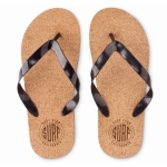 Sandales de plage personnalisées en liège, taille 40-43 Phuket couleur noir deuxième vue principale