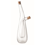 Bouteille d'huile et vinaigre en verre Set Huile Vinaigre Design couleur transparent
