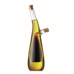 Bouteille d'huile et vinaigre en verre Set Huile Vinaigre Design couleur transparent deuxième vue