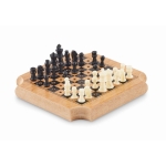 4 sous-verres avec jeux de société intégrés Cork Game couleur bois quatrième vue