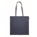 Sac en coton personnalisé écologique 250 g/m2 Denim Cotton couleur bleu deuxième vue