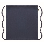 Sac ficelle personnalisé en coton 250 gr/m2 Denim Cotton couleur bleu deuxième vue