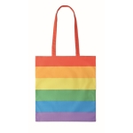 Tote bag personnalisé pas cher en arc-en-ciel 200 g/m2 Rainbow couleur multicolore deuxième vue