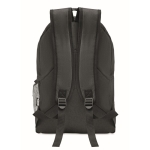 Sac à dos personnalisé en polyester Copenhague RPET couleur noir troisième vue