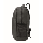 Sac à dos personnalisé en polyester Copenhague RPET couleur noir quatrième vue