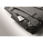 Sac à dos en polyester avec fermeture Roll Top RPET couleur noir troisième vue photographique