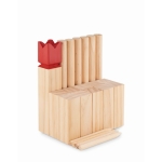 Jeu suédois en bois à offrir comme cadeau publicitaire King couleur bois deuxième vue