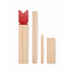 Jeu suédois en bois à offrir comme cadeau publicitaire King couleur bois quatrième vue