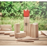 Jeu suédois en bois à offrir comme cadeau publicitaire King couleur bois vue d'ambiance principale