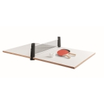 Kit de ping-pong avec filet enroulable et pochette Ping Pong To Go couleur noir cinquième vue