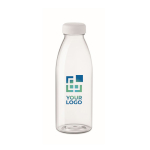 Bouteille promotionnelle antifuite en RPET sans BPA 500 ml RPET Spring couleur transparent vue avec zone d'impression