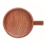 Tasse gravée pour entreprise en bois de chêne de 280 ml Oak Wood couleur bois cinquième vue
