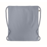 Sac à dos à cordons en coton biologique 140 g/m2 Pigment Natural couleur bleu pastel deuxième vue