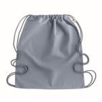 Sac à dos à cordons en coton biologique 140 g/m2 Pigment Natural couleur bleu pastel troisième vue