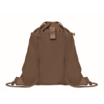 Sac à dos à cordons en coton recyclé 220 g/m2 Cotton Eco couleur marron