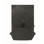 Sac à dos sophistiqué pour ordinateur en feutre RPET EasyCarry couleur gris foncé troisième vue