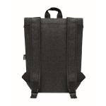 Sac à dos sophistiqué pour ordinateur en feutre RPET EasyCarry couleur gris foncé cinquième vue