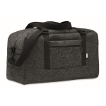 Sac de sport ou de voyage en feutre avec bandoulière réglable RPET couleur gris foncé