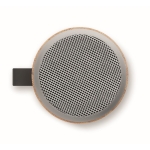 Enceinte publicitaire avec boîtier et poignée en bambou Icelande couleur bois septième vue