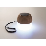 Enceinte en bambou avec lumière d'ambiance et sangle de transport Pure couleur bois troisième vue photographique
