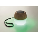 Enceinte en bambou avec lumière d'ambiance et sangle de transport Pure couleur bois cinquième vue photographique