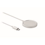 Chargeur sans fil magnétique en aluminium avec support Alu Stand couleur argenté mat septième vue