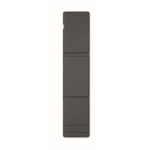 Support de téléphone marbré pour chargement sans fil Triangle RPET couleur gris foncé dixième vue