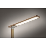 Lampe de table pliable avec LED et chargeur en bambou Wireless couleur bois septième vue photographique