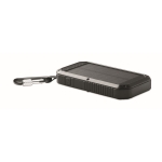 Batterie externe personnalisée avec charge solaire 8.000 mAh Adventure couleur noir